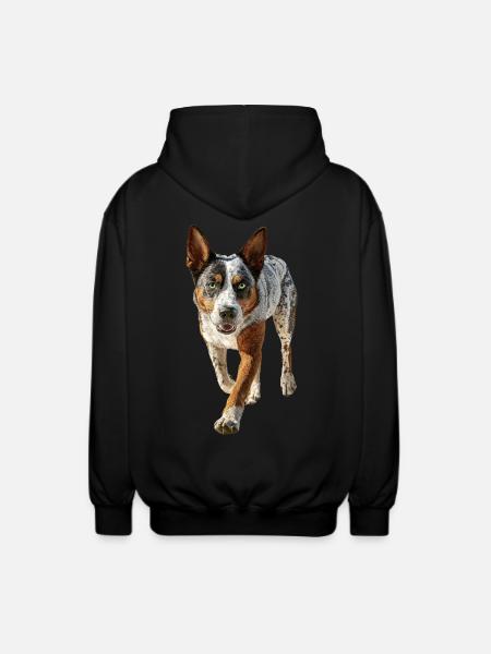 Australischer Treibhund - Unisex Kapuzenjacke - Schwarz