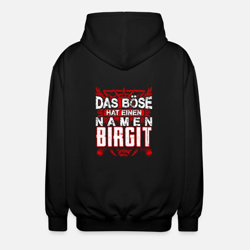 BIRGIT - Böse - Unisex Kapuzenjacke - Schwarz