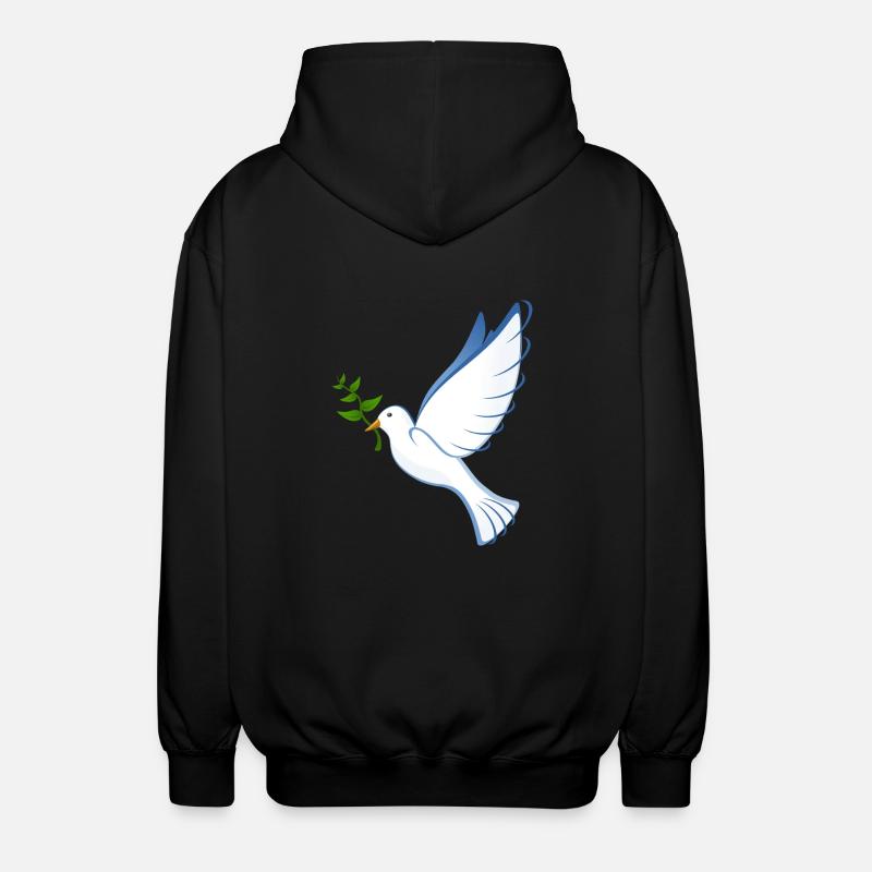 Taube - Unisex Kapuzenjacke - Schwarz