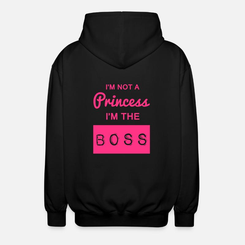 Boss - Felpa unisex con cappuccio - nero