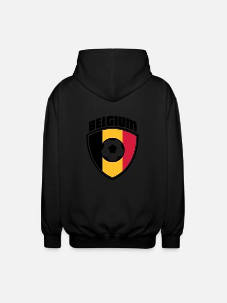 belgium - Unisex Hooded Jacket - black