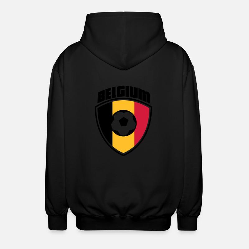 Belgien - Unisex Kapuzenjacke - Schwarz