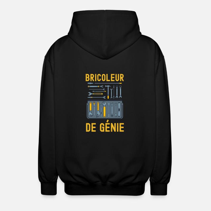 Génie du bricolage Bricoleur - Veste à capuche unisexe - noir