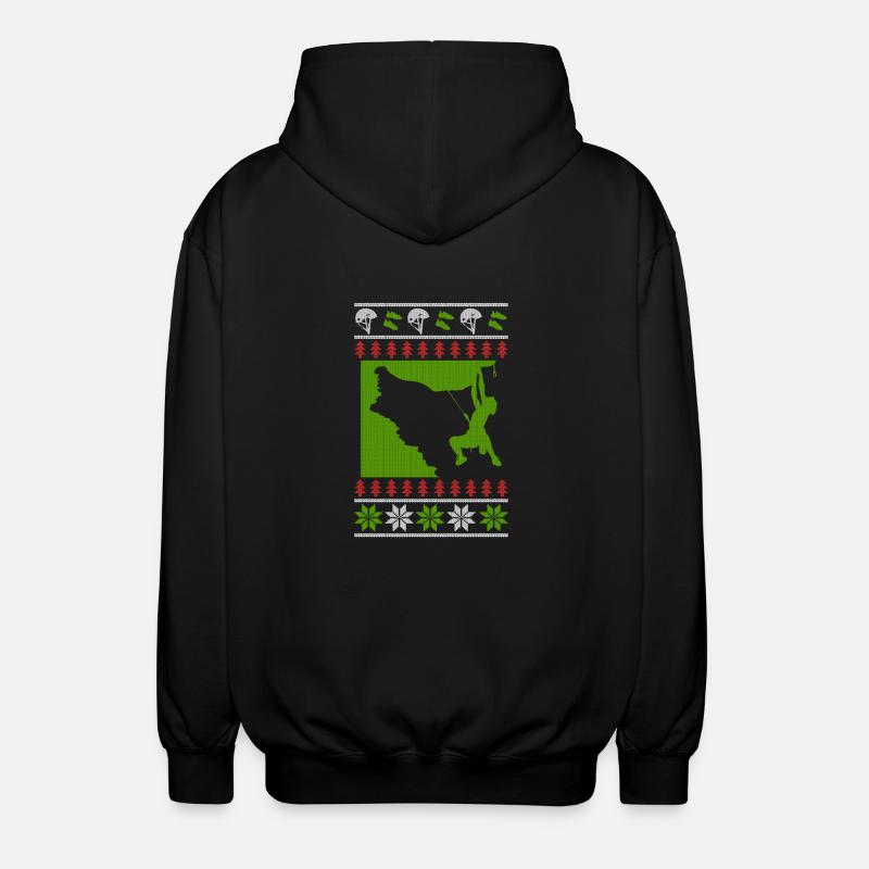 Escalade Bouldering laid de Noël - Veste à capuche unisexe - noir