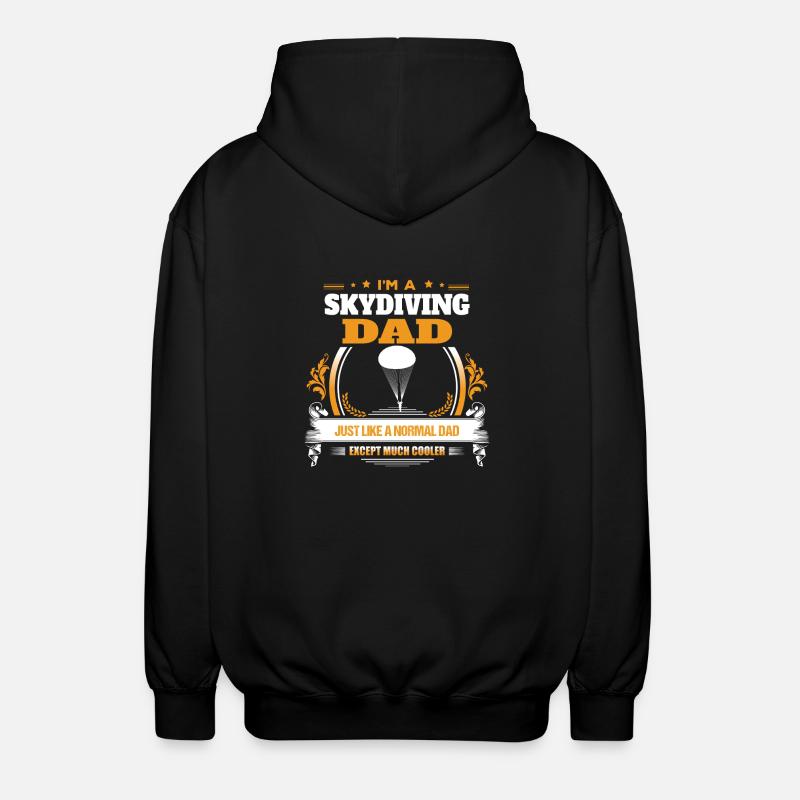Himmelstauchen-Vati-Hemd-Geschenk-Idee - Unisex Kapuzenjacke - Schwarz
