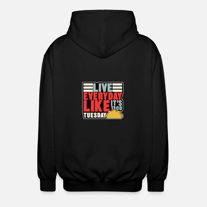 live everyday - Unisex Kapuzenjacke - Schwarz