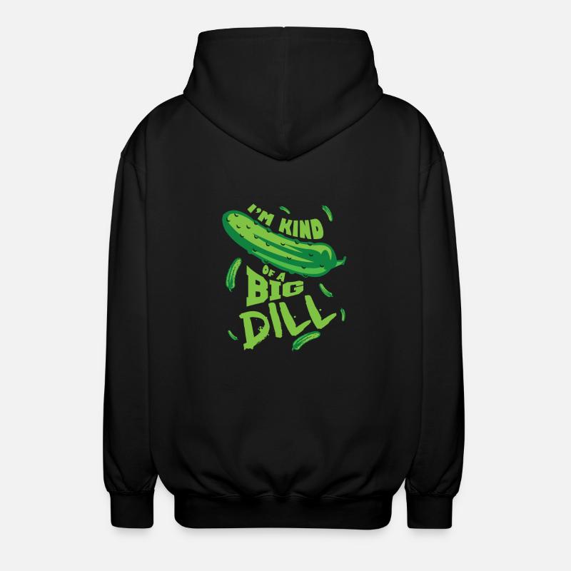 concombre drôle - Veste à capuche unisexe - noir