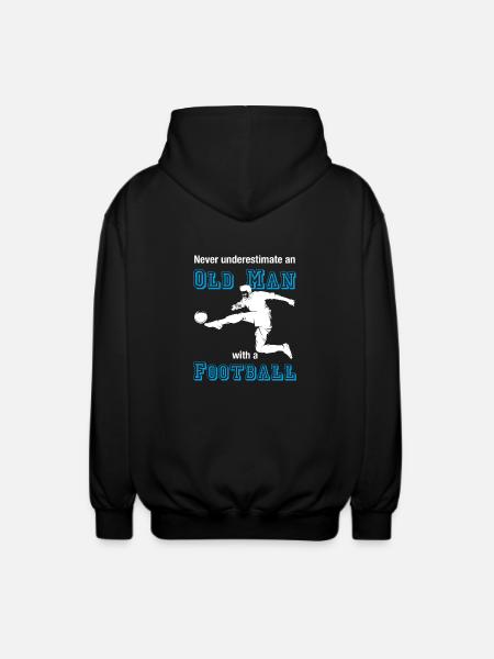 Gamla fotbollsspelare T-shirt fotboll farväl - Luvjacka unisex - svart