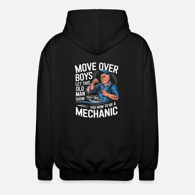 Mechanic Mechanic Workshop - Unisex Hooded Jacket - black