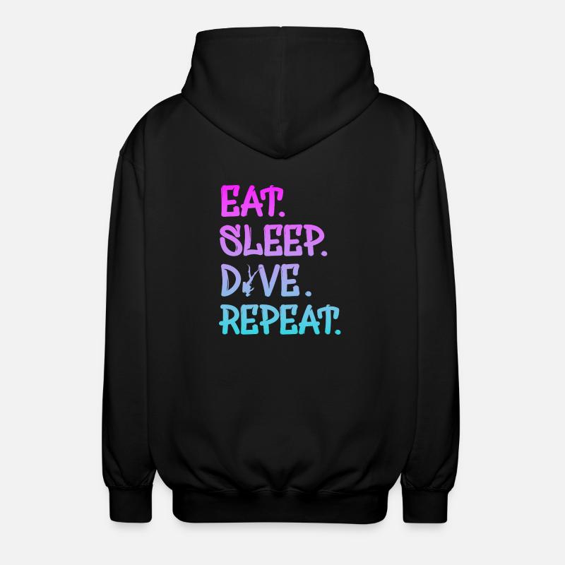 Tauchen - Diving - Scuba Diver - Unisex Kapuzenjacke - Schwarz