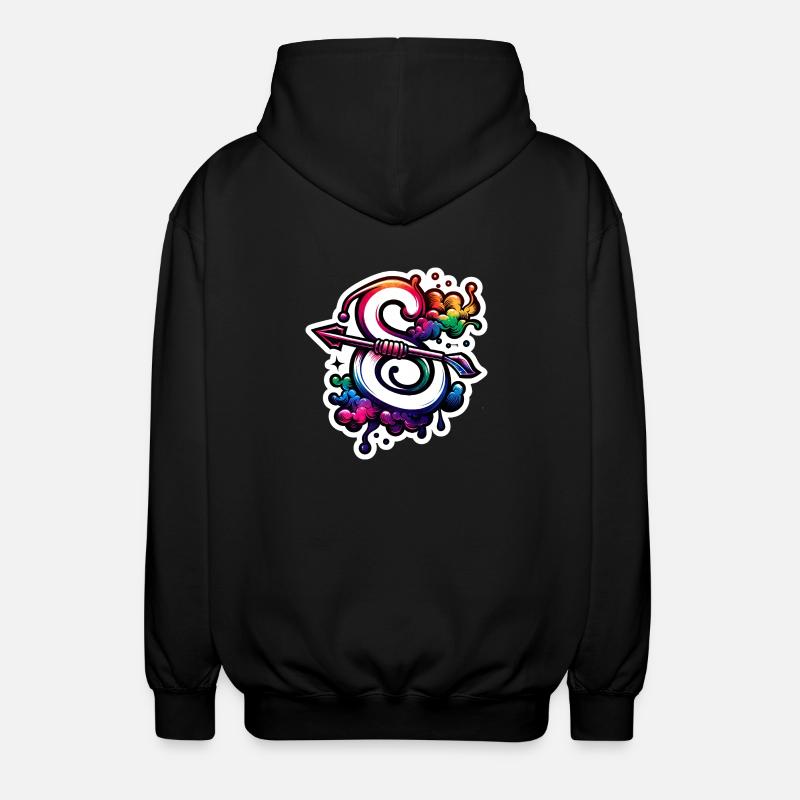 Zodiac: Schütze - Unisex Kapuzenjacke - Schwarz