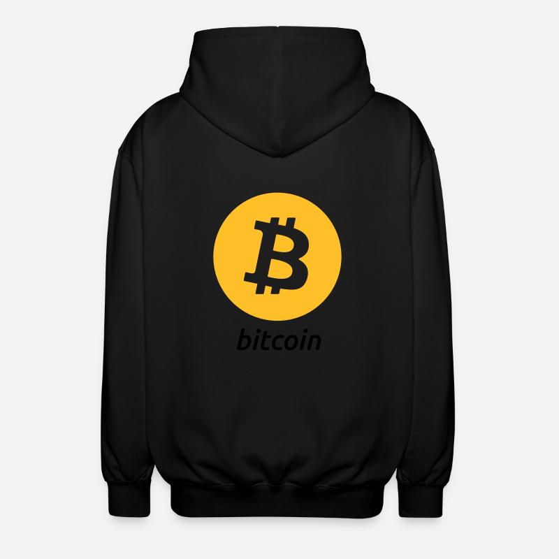 Bitcoin - Unisex Hooded Jacket - black
