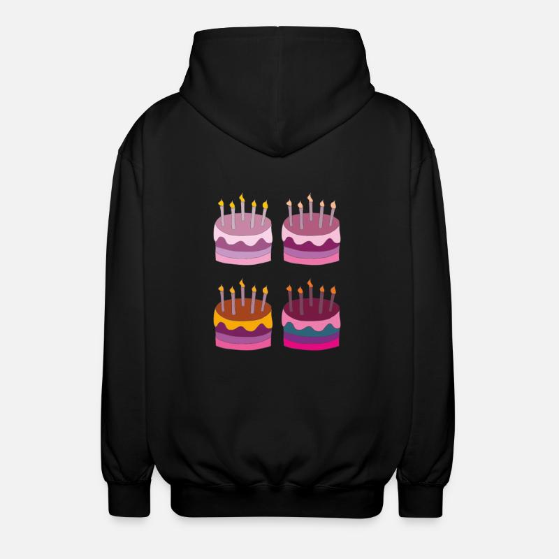 torte 4fach - Unisex Kapuzenjacke - Schwarz