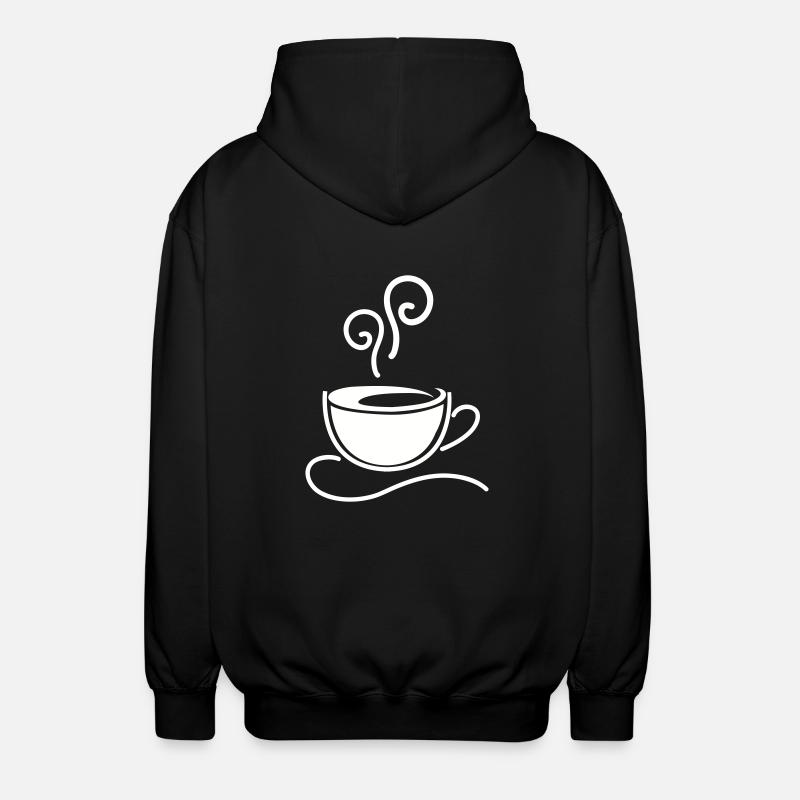 Coffee Kaffee - Unisex Hooded Jacket - black