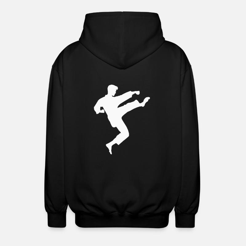 karate - Unisex Kapuzenjacke - Schwarz