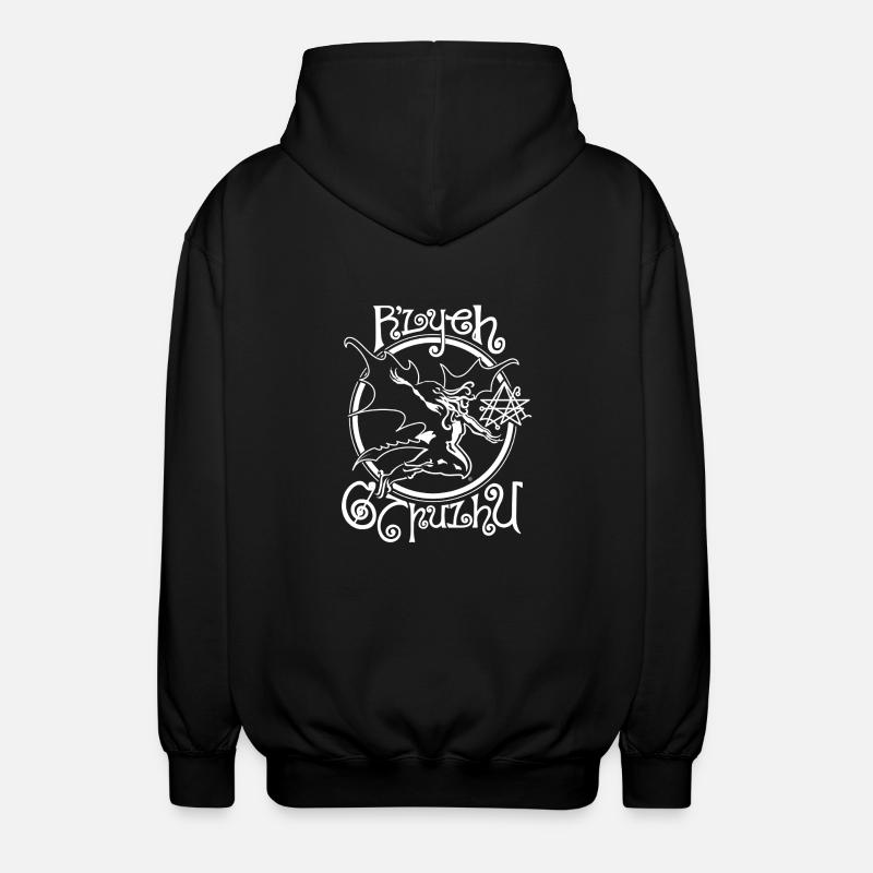 Schwarzer Cthulhu - Unisex Kapuzenjacke - Schwarz