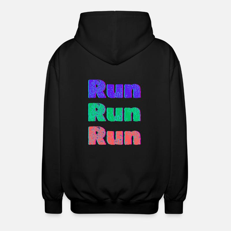 Run run run - Veste à capuche unisexe - noir