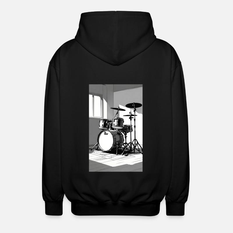 Percussion - Veste à capuche unisexe - noir