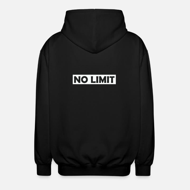 no_limit - Unisex Kapuzenjacke - Schwarz