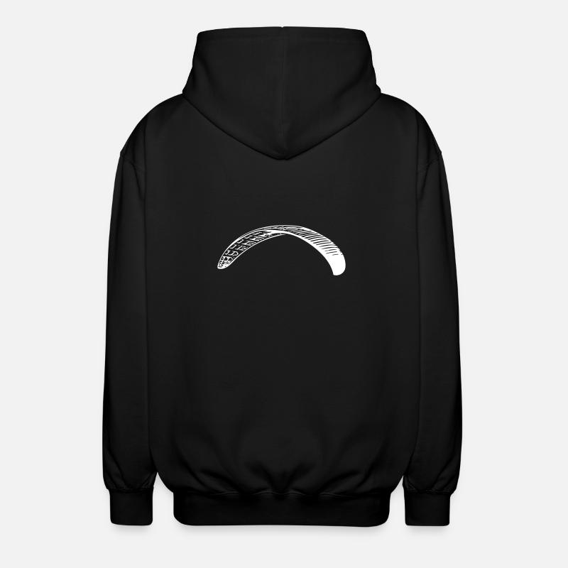 Paraglider - Unisex Kapuzenjacke - Schwarz