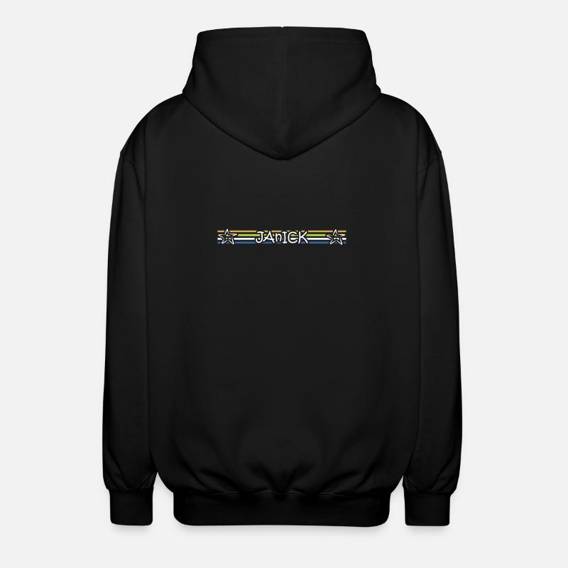 Gift for Janick - Unisex Hooded Jacket - black