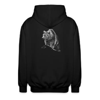 Bear - Felpa unisex con cappuccio - nero - Retro - AI Model Male 185 light (185cm)