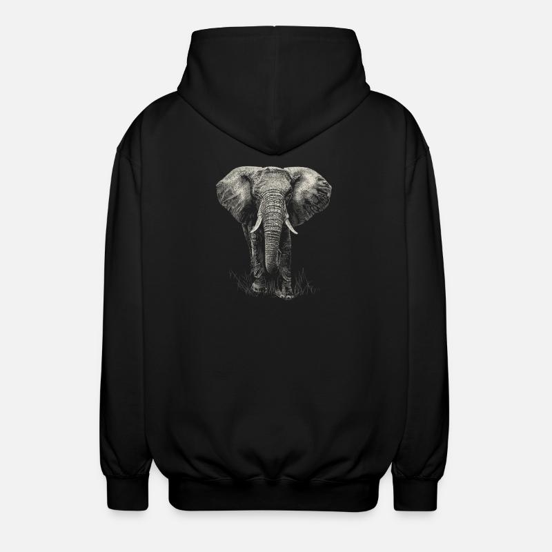 Elephant - Veste à capuche unisexe - noir