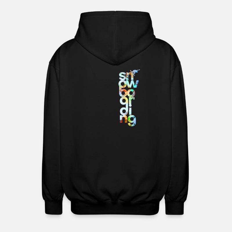 snowboard - Veste à capuche unisexe - noir