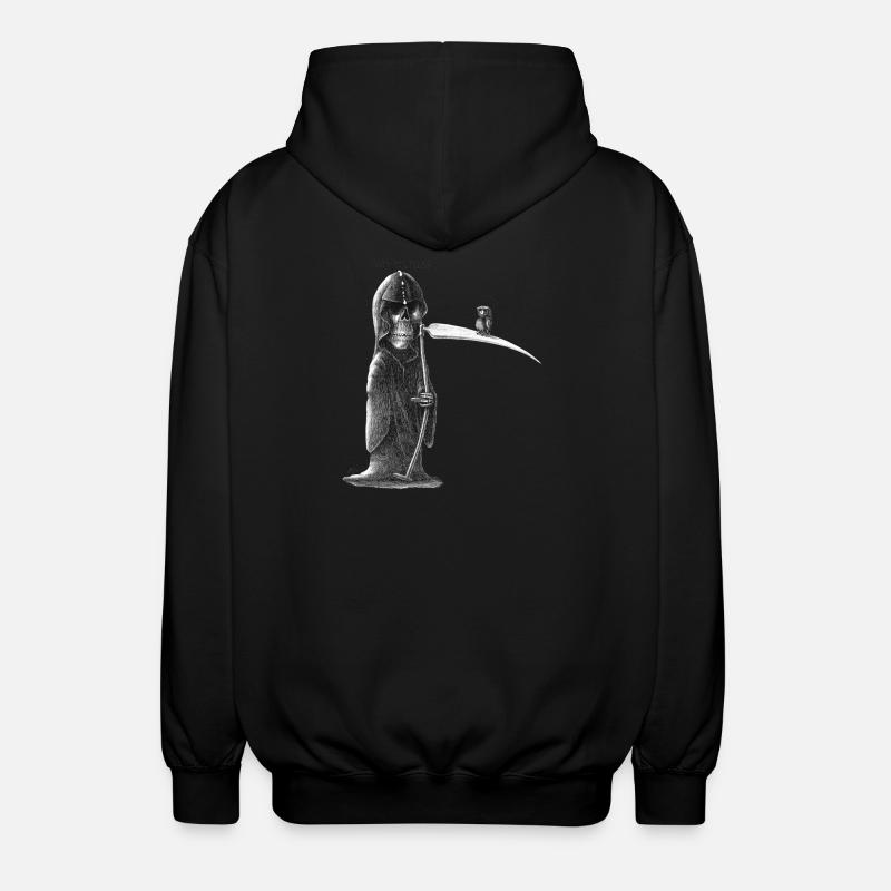 shit happens - Unisex Kapuzenjacke - Schwarz