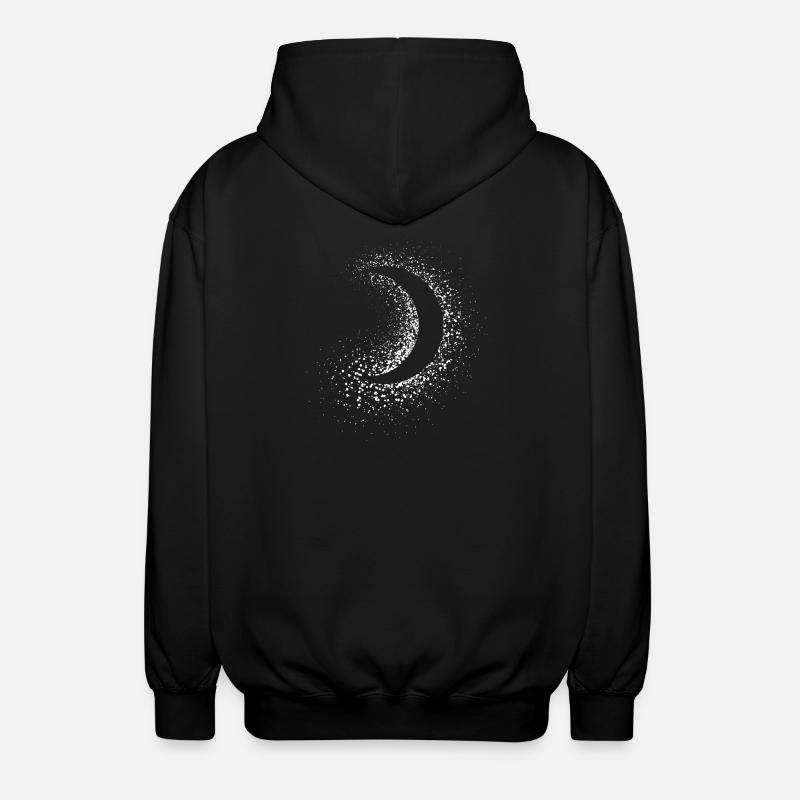 Mondlicht - Unisex Kapuzenjacke - Schwarz