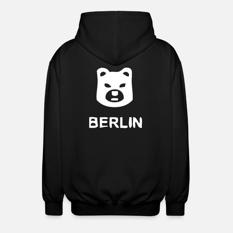 Berlin Bär - Unisex Kapuzenjacke - Schwarz