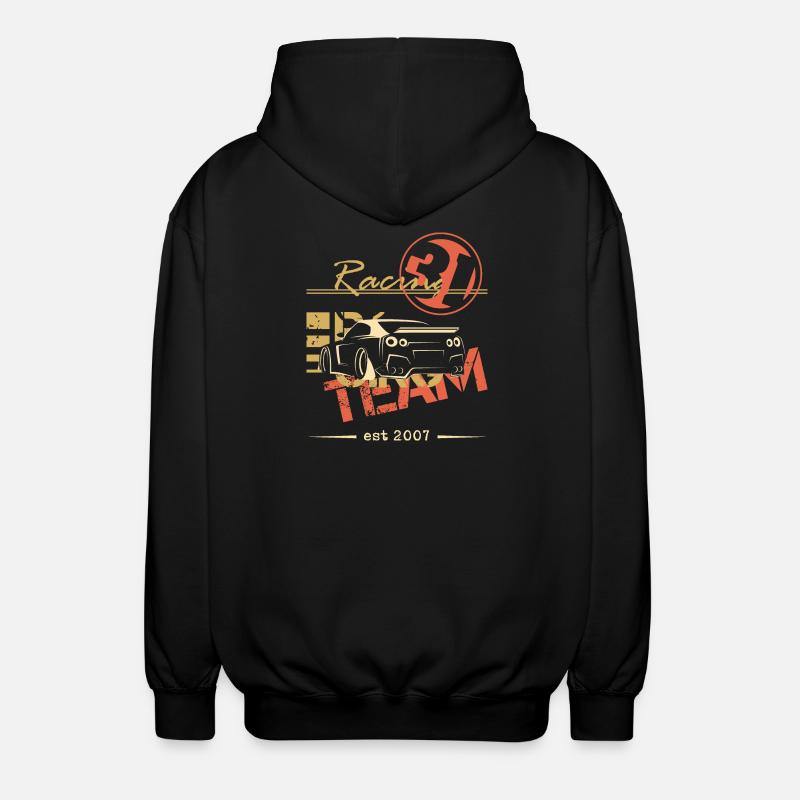 team racing gtr auto geschenkidee - Unisex Kapuzenjacke - Schwarz