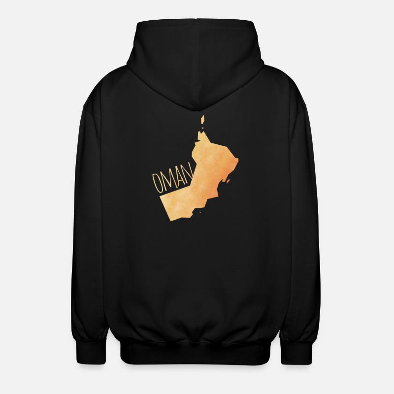 Oman - Unisex Kapuzenjacke - Schwarz