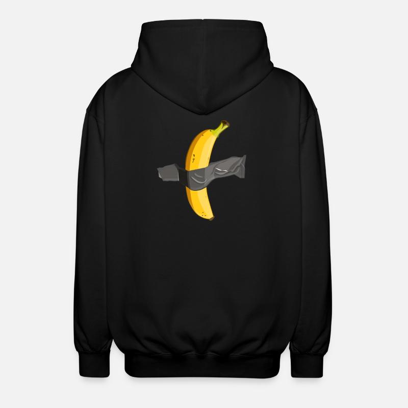 Art de la banane scotché - Veste à capuche unisexe - noir