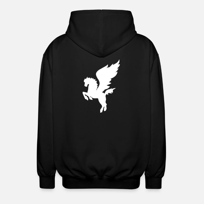 Pegasus Cheval volaille Mythologie grecque - Veste à capuche unisexe - noir