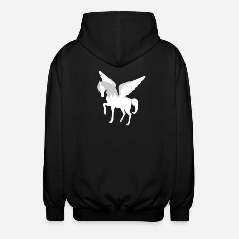Pegasus Cheval volaille Mythologie grecque - Veste à capuche unisexe - noir