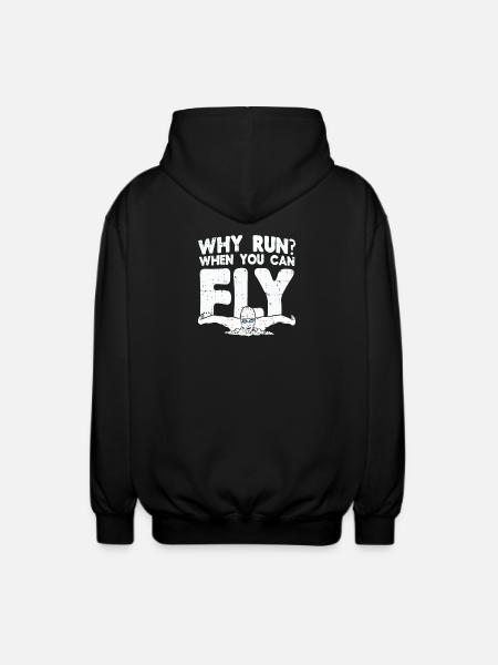 Swimming swimmer gift - Unisex Hooded Jacket - black