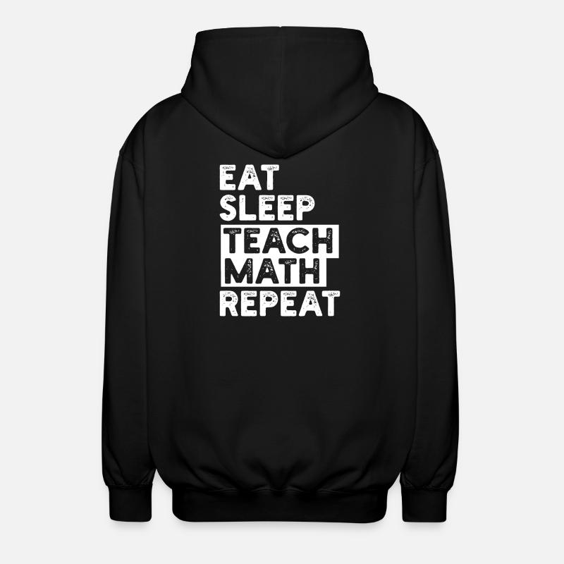 Professeur de mathématiques Mathématiques - Veste à capuche unisexe - noir