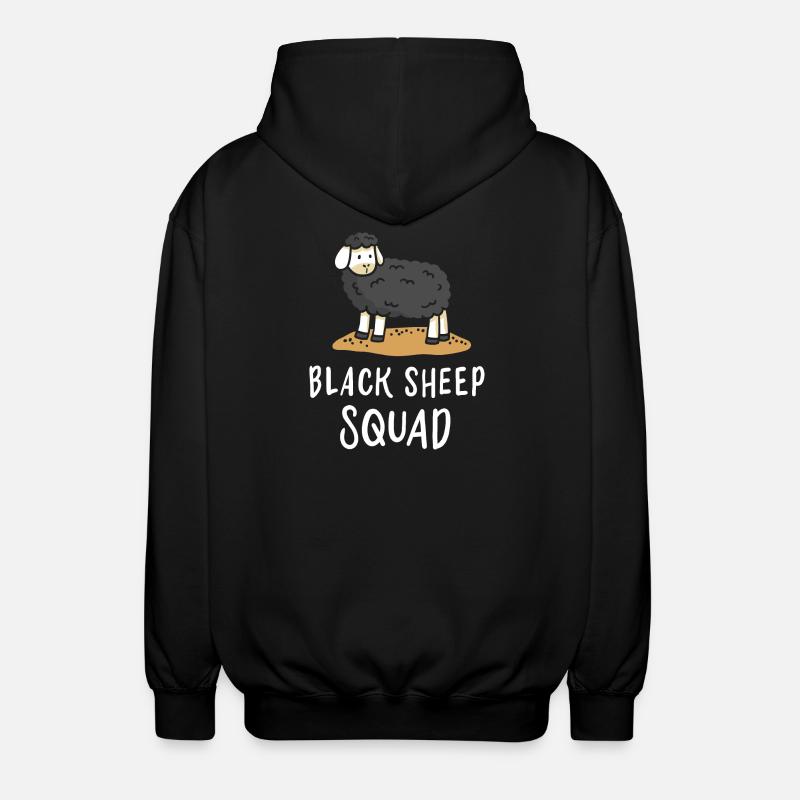 Schwarzes Schaf - Unisex Kapuzenjacke - Schwarz