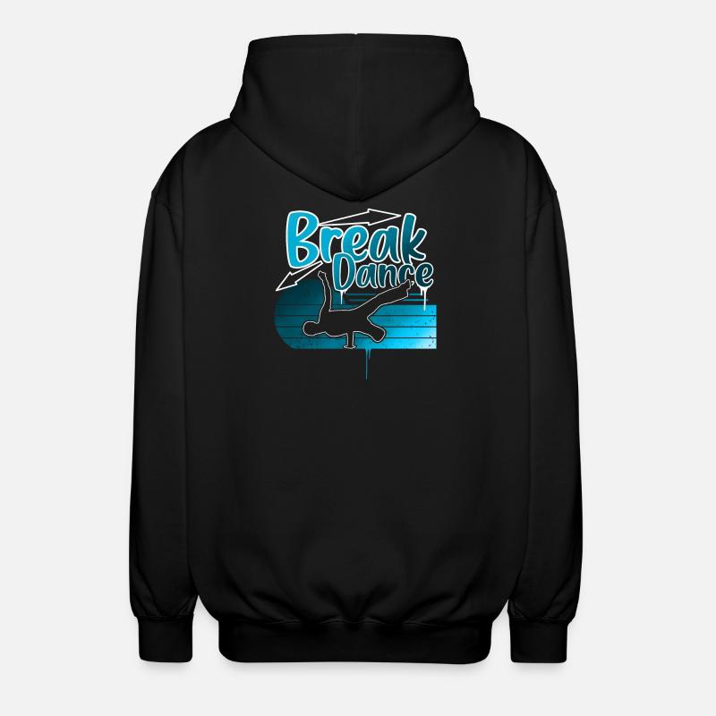 Breakdance - Unisex Kapuzenjacke - Schwarz