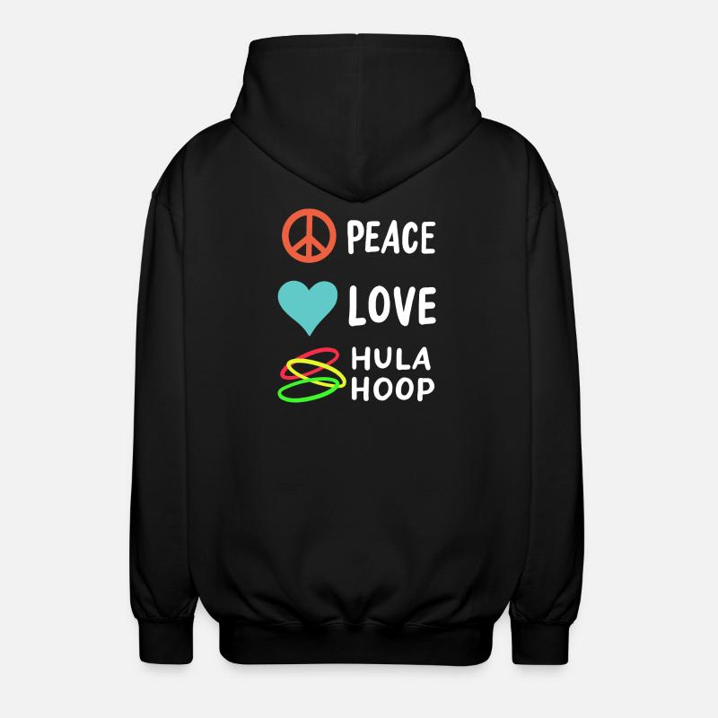 Hulahoop - Unisex Kapuzenjacke - Schwarz