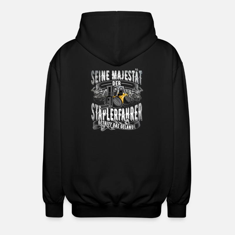 Staplerfahrer - Unisex Kapuzenjacke - Schwarz