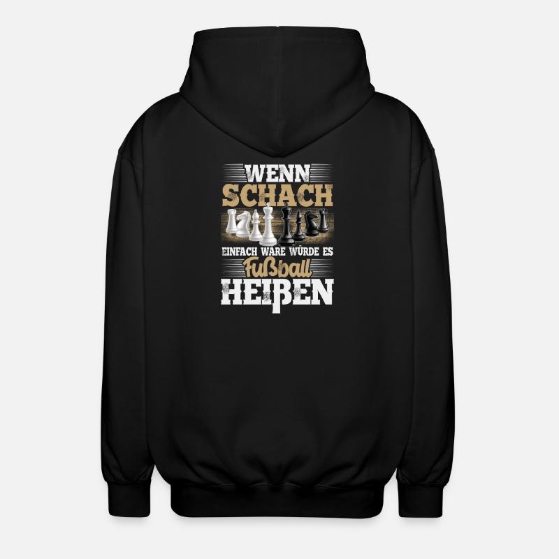 Schach - Unisex Kapuzenjacke - Schwarz