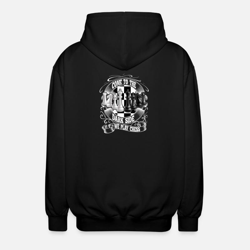 Schach - Unisex Kapuzenjacke - Schwarz