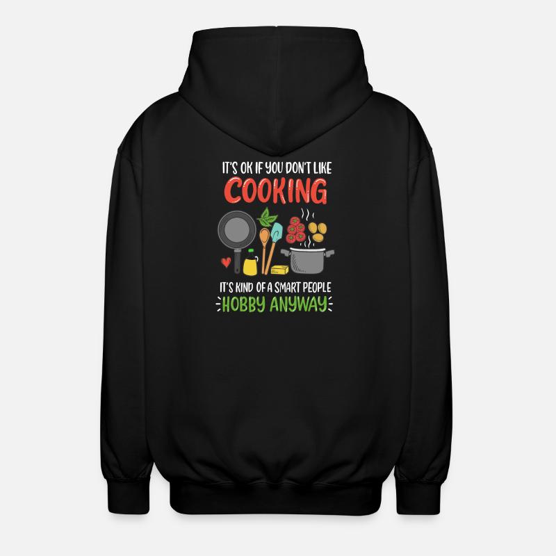 Cuisson Cuisinier Cuisinier - Veste à capuche unisexe - noir
