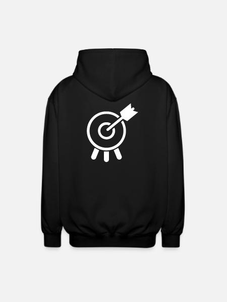 archery - Unisex Hooded Jacket - black