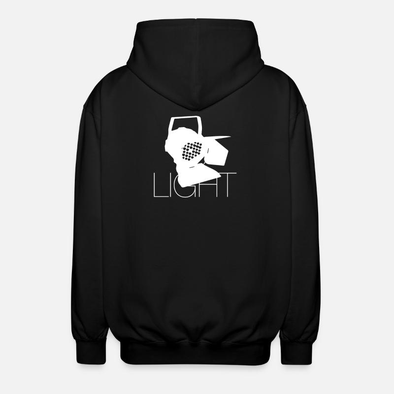 LIGHT - Veste à capuche unisexe - noir