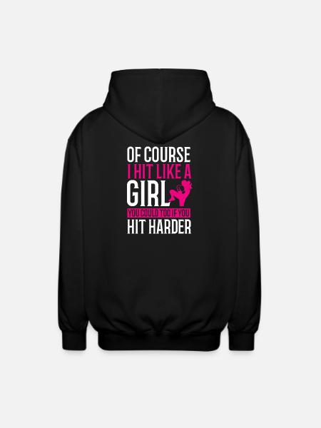 Kickboxing Boxing Kickboxing Thai Boxing - Unisex Hooded Jacket - black