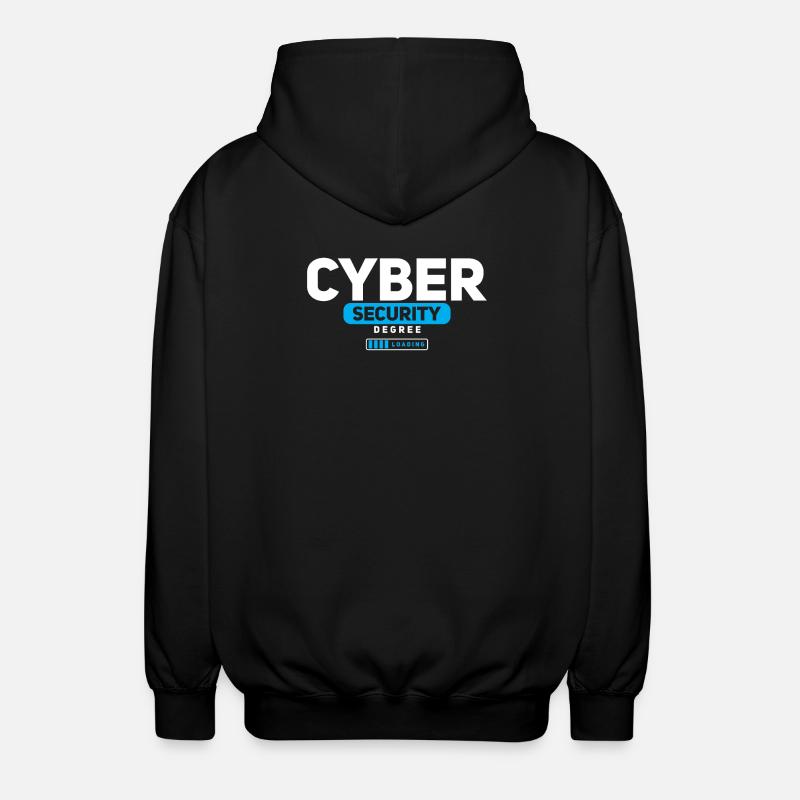Cybersecurity Degree in cybersecurity - Unisex Hooded Jacket - black
