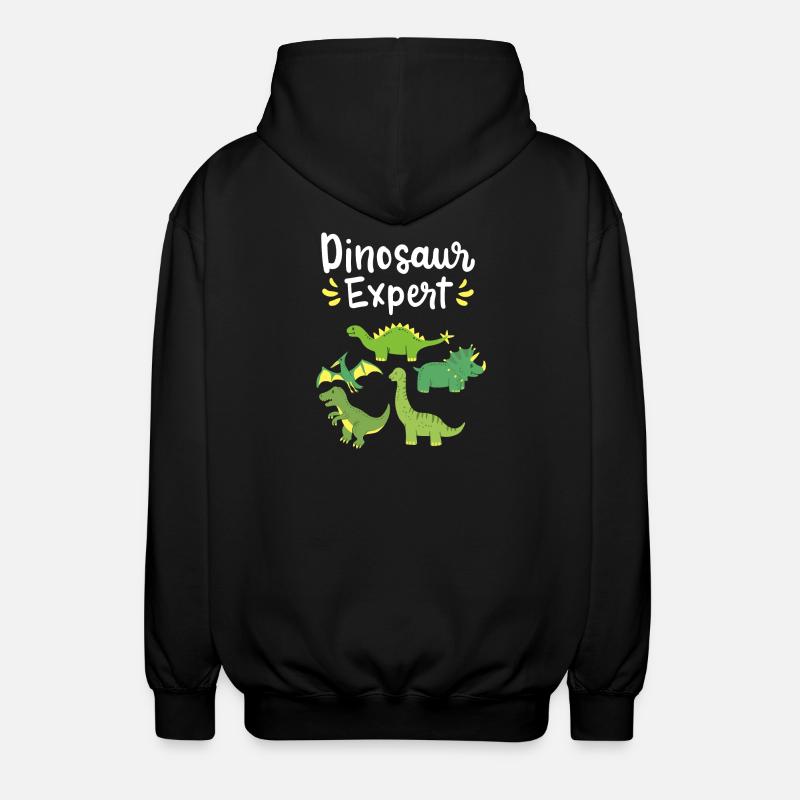 Paläontologe Dinosaurier - Unisex Kapuzenjacke - Schwarz